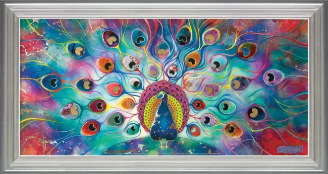Peacock Splendour - Framed Peacock Splendour - Framed