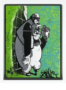 Peg Legged And Lurking - Original - Framed