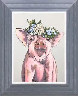 Perfect Piggy - Original - Dark Grey Framed