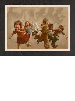 Pesky Kids - Canvas - Framed