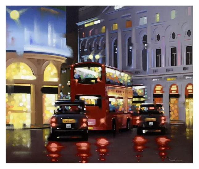 Piccadilly Night Adventure - Canvas