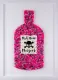 Pick Your Poison - Pink On White Background - Original - White Framed