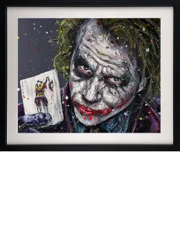 Playing The Joker - Artist Proof Black Framed