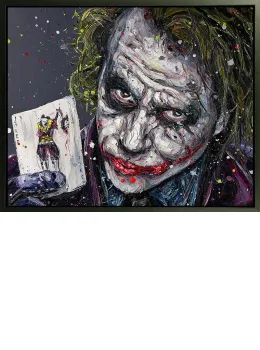 Playing The Joker - Canvas - Black Framed - Framed Box Canvas