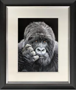 Pondering - Black Framed
