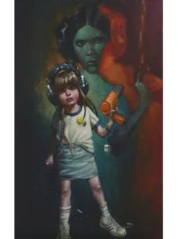Princess Laura (Princess Leia) - Canvas - Framed
