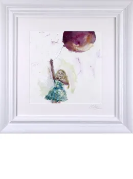 Pure Joy - Original - White Framed