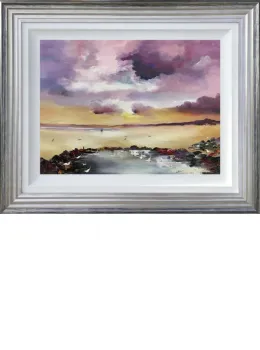 Purple Haze - Original - Silver-Blue Framed