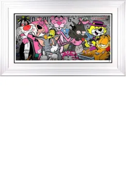 Pussay Patrol - White Framed