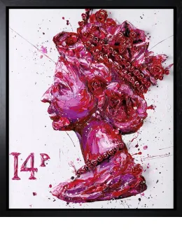 Queen Of Roses - Canvas - Artist Proof Black Framed - Framed Box Canvas