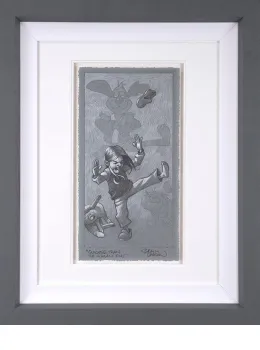 Quicker Than The Human Eye - Sketch - Grey Framed
