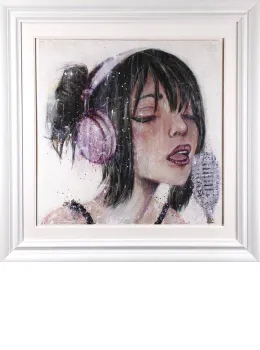Quiet Song - Artist Proof - White Framed