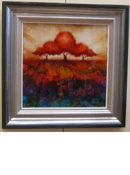 Radiant Dawn - Summer Trees Series - Original - Framed