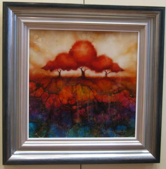 Radiant Dawn - Summer Trees Series - Original - Framed Radiant Dawn - Summer Trees Series - Original - Framed