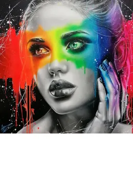 Rainbow In The Dark - Original - Framed