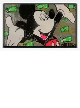 Raining Money - Original - Framed