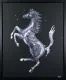 Rampante Cavallo Canvas Black - Framed Box Canvas