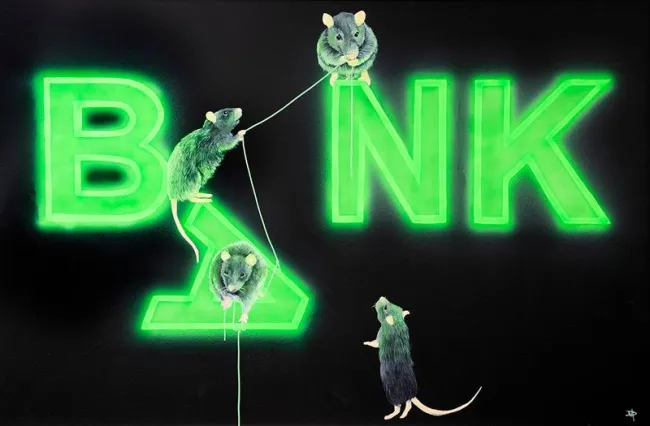 Rats Fixing The Bank
