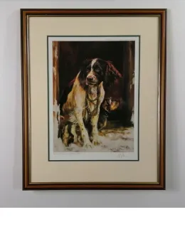 Ready (Springer Spaniel) - Brown Framed