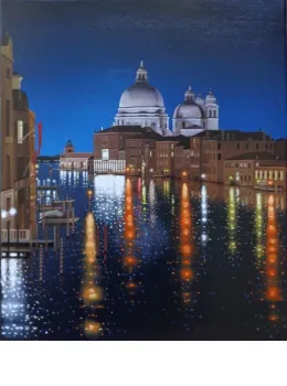 Reflections On The Grand Canal - Paper - Mounted