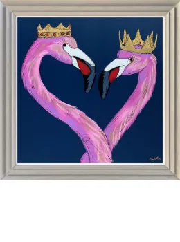 Regal Lovers - Original - Light Grey Framed