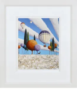 Ride The Wind - White Framed
