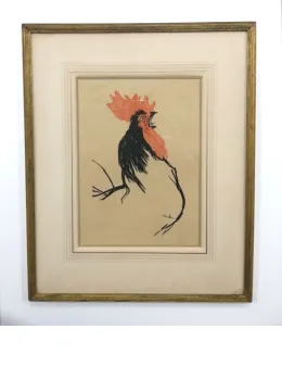 Rooster - Original - Framed