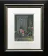 Santa On His Way - Paper - Black Framed