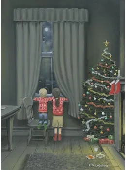Santa On His Way - Canvas - Board Only