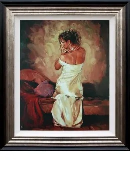 Satin And Pearls II - Framed
