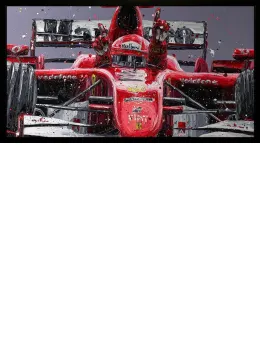 Schumi's Last Win - Canvas - Black Framed - Framed Box Canvas