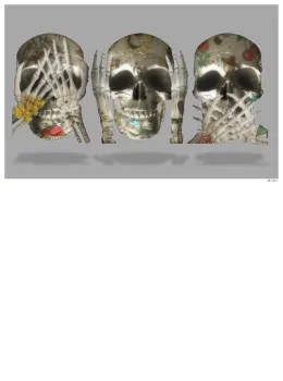 See No Evil (Grey Background) - Small - Mounted
