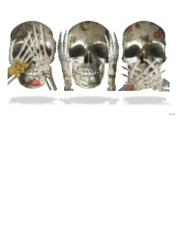 See No Evil (White Background) - Large - Framed