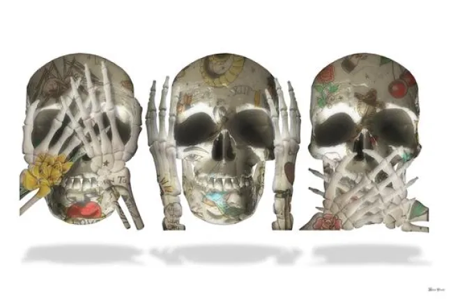 See No Evil (White Background) - Small 