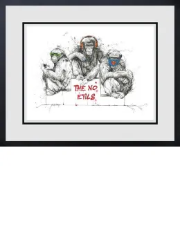 See Speak And Hear No Evil - Black Framed