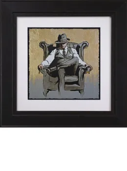 Self Made Man II - Gold Metallic - Black Framed