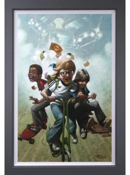 Self Preservation Society - Canvas - Grey Framed