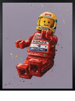 Senna Lego - Canvas - Artist Proof Black Framed - Framed Box Canvas