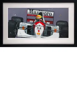 Senna - Monaco '92 - Artist Proof Black Framed