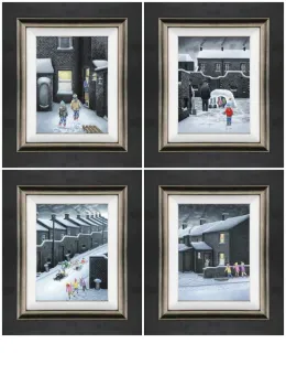 Set Of Four Winter Releases 2019 - Canvas - Framed