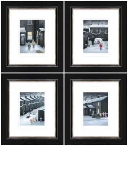 Set Of Four Winter Releases 2019 - Paper - Framed