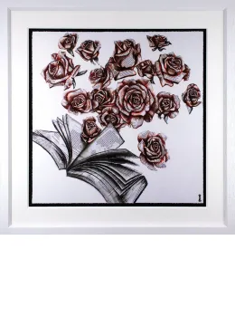 Shall I Compare Thee To A Summers Day - White Framed