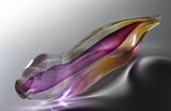 Silver Leaf Series II (Amethyst) - Original Sculpture