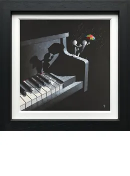 Singing In The Rain - Canvas - Framed