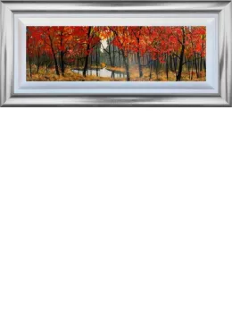 Small Pond In The Wood - Original - Framed