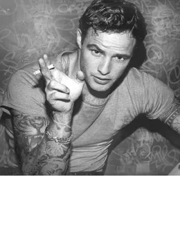 Smoking Gun - Brando (Black & White) - Mounted