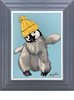 Snow Day - Original - Dark Grey Framed