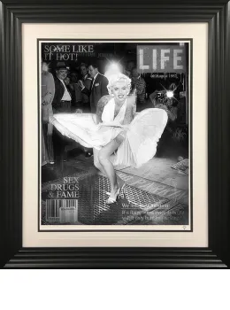 Some Like It Hot (Black & White) - Artist Proof Black Framed