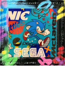 Sonic Mania Vol 1 - Original - Multi Colour Framed
