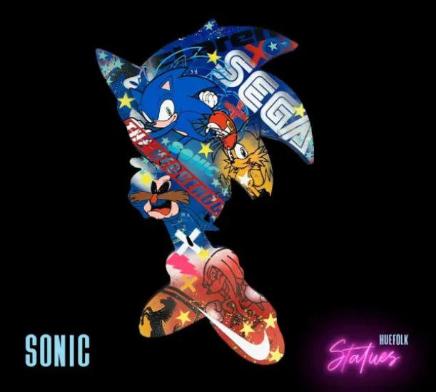 Sonic - Original - Wall Sculpture Sonic - Original - Wall Sculpture